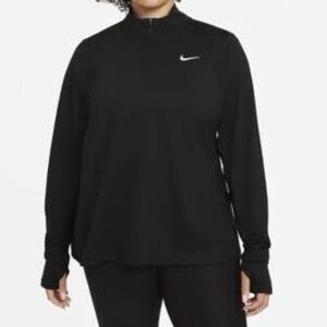 Nike Women's 1/2-Zip Running Top (Black) - 2X - New ~ CZ2849 010